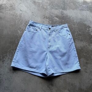 Vintage 90's Eddie Bauer Sky Blue Denim Jean Jorts above the knee